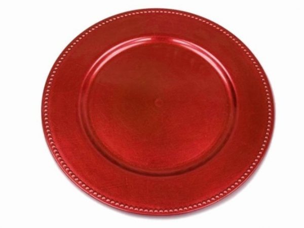 Charger Plates Red